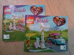 Lego friends elektrische auto met wind molen 41443, Ophalen of Verzenden, Zo goed als nieuw, Complete set, Lego