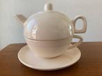 Theepot met Theekop en Schotel in één Nieuw, Huis en Inrichting, Keuken | Servies, Ophalen of Verzenden, Nieuw, Overige stijlen