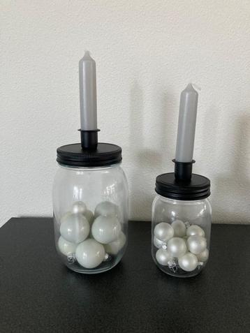 Candle Jar set-2 black Nieuw! beschikbaar voor biedingen