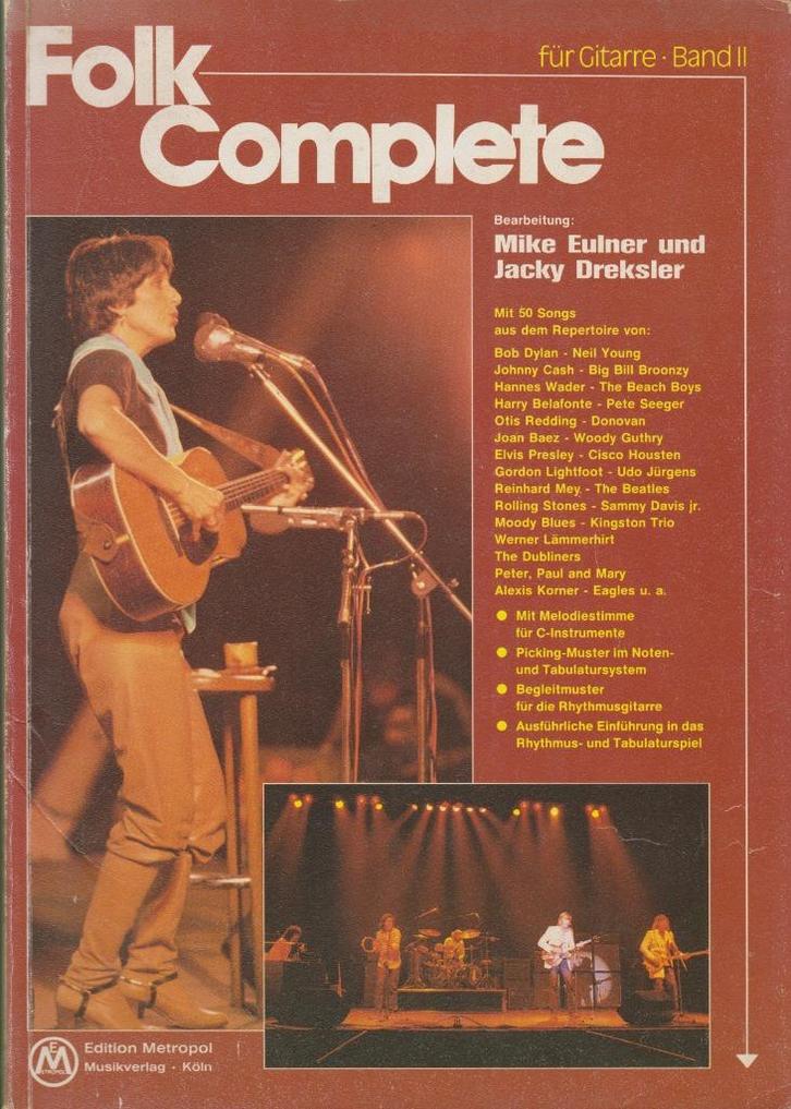 Mike Eulner und Jacky Dreksler - FOLK COMPLETE - BAND II, Muziek en Instrumenten, Bladmuziek, Gebruikt, Artiest of Componist, Populair