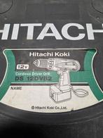 HITACHI 12V-schroefboormachine, Doe-het-zelf en Verbouw, Gereedschap | Boormachines, Ophalen, Gebruikt, Minder dan 400 watt, Boor- en Schroefmachine