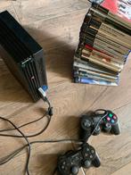 PlayStation 2 met 18 spellen + 2 controllers, Met 2 controllers, Ophalen of Verzenden, Gebruikt, Met games