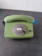 Siemens groene telefoon groen vintage, Met draaischijf, Gebruikt, Ophalen of Verzenden