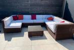 Wicker Tuinset met Nieuwe Hoezen, Ophalen, Meer dan 8 zitplaatsen, Zo goed als nieuw, Loungeset