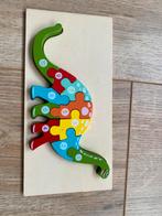 Dino Puzzel Hout, 2 tot 4 jaar, 10 tot 50 stukjes, Ophalen of Verzenden, Zo goed als nieuw