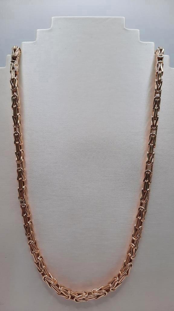 gouden Koningsketting 14kt, Sieraden, Tassen en Uiterlijk, Kettingen, Nieuw, Goud, Goud, Ophalen of Verzenden