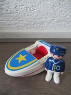 Playmobil 1.2.3 Politiebootje, Ophalen of Verzenden, Gebruikt, Los playmobil