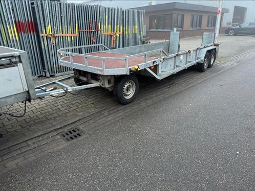 Veldhuizen schamel dieplader machinetransporter, Auto diversen, Aanhangers en Bagagewagens, Gebruikt, Ophalen