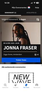 Jonna Fraser 18 december golden circle 2 kaarten, Twee personen, December