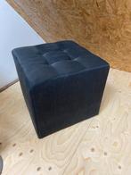 Donkergrijze / antraciete Hocker, Ophalen, Minder dan 50 cm, Gebruikt, Vierkant