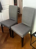 Henriksdal Stoel Ikea Grijs x2, Huis en Inrichting, Stoelen, Ophalen, Gebruikt, Grijs, Twee