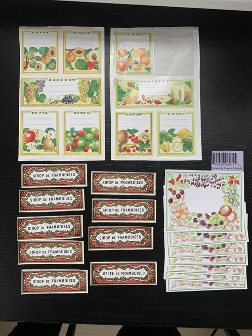 25 Ouderwetse en retro weckpot inmaak labels en stickers, Hobby en Vrije tijd, Stickers en Plaatjes, Ophalen