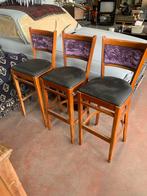 3 barkrukken 82 cm zit hoogte rug 120cn, Ophalen of Verzenden, Zo goed als nieuw