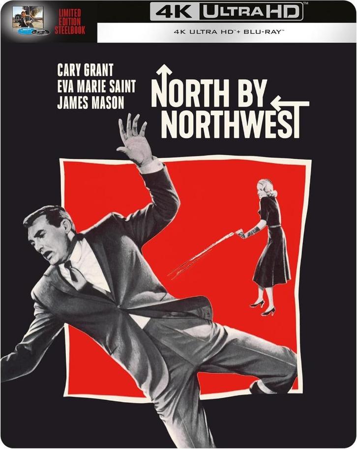 North by Northwest 4K Steelbook NLO 4K379428, Cd's en Dvd's, Blu-ray, Nieuw in verpakking, Ophalen of Verzenden