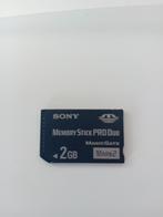 Memory Stick Sony Pro Duo 2GB, Gebruikt, Memory stick, Ophalen of Verzenden, Fotocamera