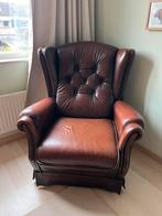 Leren stoel, Ophalen, Gebruikt, Chesterfield, 75 tot 100 cm