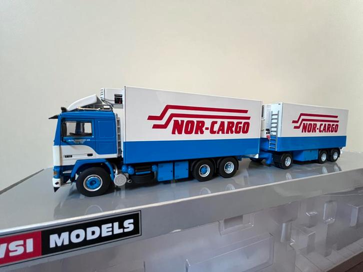 WSI Nor Cargo Volvo F12, Hobby en Vrije tijd, Modelauto's | 1:50, Zo goed als nieuw, Bus of Vrachtwagen, Wsi, Ophalen of Verzenden