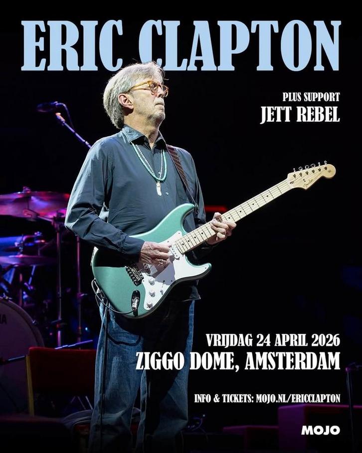 Eric Clapton Ziggo Amsterdam Ring 1 zit of veldkaartjes, Tickets en Kaartjes, Concerten | Overige, Drie personen of meer, April