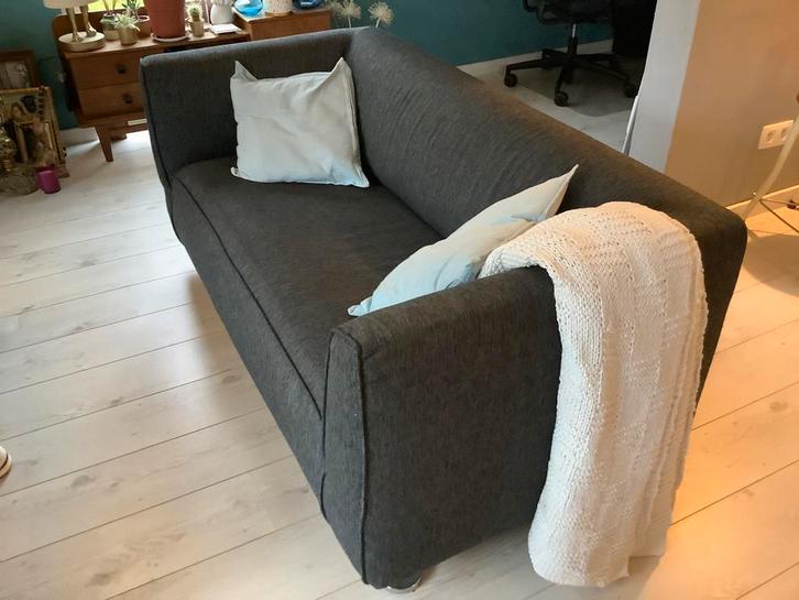 Gelderland 4800 bank grijs 2 zits en 2 stoelen, Huis en Inrichting, Banken | Sofa's en Chaises Longues, Gebruikt, Tweepersoons