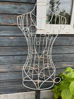 Vintage metalen paspop buste., Antiek en Kunst, Curiosa en Brocante, Ophalen