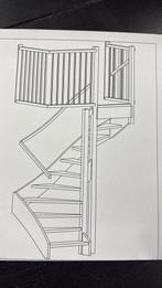 Halfslag trap 2445 hoog open, Doe-het-zelf en Verbouw, Ophalen of Verzenden, 2 tot 4 meter