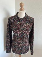 King Louie maat 42 rib fluwelen bloemen blouse