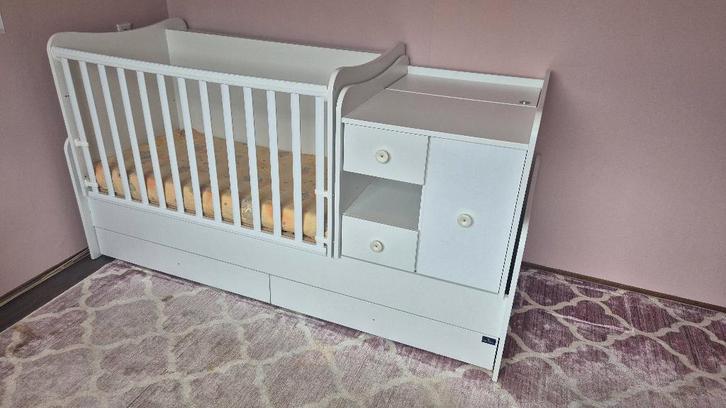 Kinder bed lorelli mini max 2 in 1, Kinderen en Baby's, Kinderkamer | Bedden, Zo goed als nieuw, 180 cm of meer, 85 tot 100 cm
