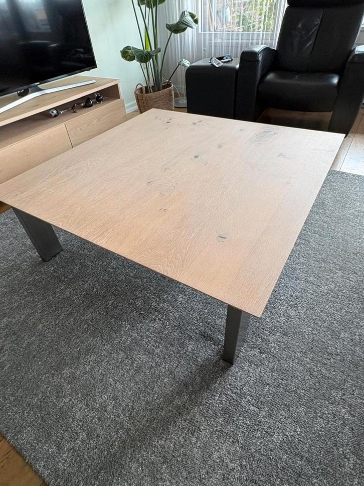 Houten salontafel, Huis en Inrichting, Tafels | Salontafels, Zo goed als nieuw, Minder dan 50 cm, 100 tot 150 cm, 100 tot 150 cm