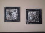 2 canvas doeken, Huis en Inrichting, Ophalen, Overige materialen, Gebruikt, 50 tot 75 cm