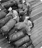 Canadian Navy Duffle kit Bag - Marine plunjezak canada WO2, Verzamelen, Militaria | Tweede Wereldoorlog, Marine, Verzenden