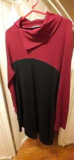 Oska jurk in zwart/rood maat XL, Oska, Onder de knie, Zo goed als nieuw, Maat 46/48 (XL) of groter