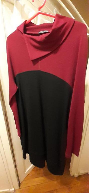 Oska jurk in zwart/rood maat XL