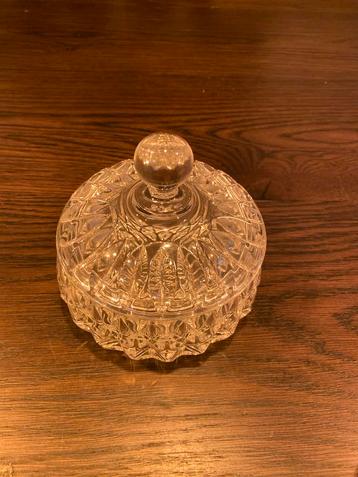 Kristallen Bonbonschaaltje met Deksel - Onbeschadigd beschikbaar voor biedingen