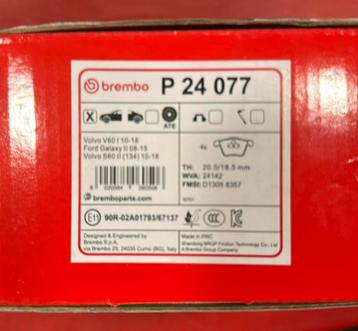 Remblokkenset Brembo P 24 077 Volvo v60 V70 S80 Ford beschikbaar voor biedingen