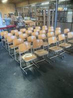 30 Vintage Schoolstoelen, Vijf, Zes of meer stoelen, Industrieel/Vintage, Metaal, Gebruikt