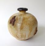 Keramiek vaas beige met bruin gemêleerd Guérin 3297-k, Antiek en Kunst, Ophalen of Verzenden