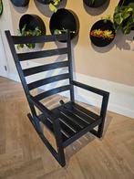 Zwarte houten schommelstoel IKEA, Huis en Inrichting, Stoelen, Ophalen