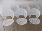 6  Danish design stoelen  model 3298 Nanna Ditzel, Huis en Inrichting, Stoelen, Ophalen of Verzenden, Gebruikt, Wit, Hout