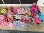 Babyborn met veel kleertjes in handige tas, Ophalen of Verzenden, Gebruikt, Babypop