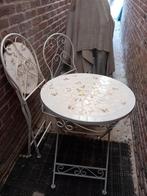 Tuintafel met 2 stoelen., Ophalen, Gebruikt
