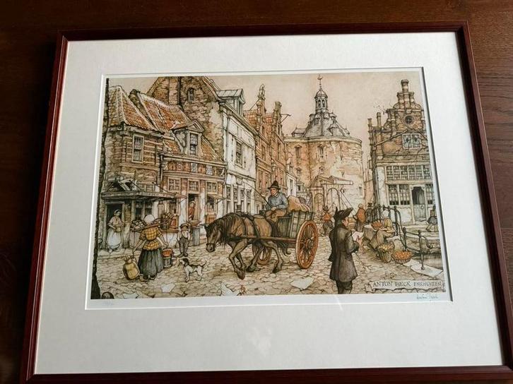 Anton Pieck genummerde en getekende afdruk, Antiek en Kunst, Kunst | Tekeningen en Foto's, Ophalen of Verzenden