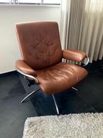 Stressless draairelaxfauteuil Metro Low Back, Huis en Inrichting, Fauteuils, Ophalen, Zo goed als nieuw, Leer, Minder dan 50 cm