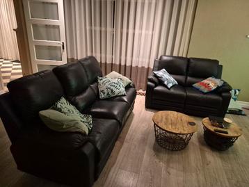 Lederen Bankstel - Zwart gratis beschikbaar voor biedingen