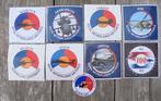 9 militaire stickers Kon Luchtmacht, diverse helikopters., Ophalen of Verzenden, Landmacht, Nederland, Embleem of Badge