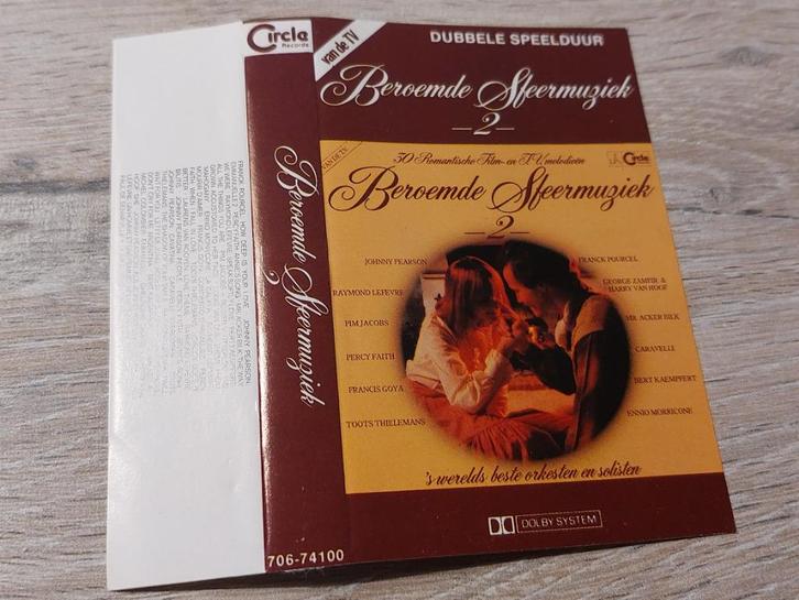 BEROEMDE SFEERMUZIEK 2 (CASSETTEBANDJE), Cd's en Dvd's, Cassettebandjes, Zo goed als nieuw, Origineel, Verzamelalbums, 1 bandje