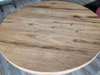 Eettafel oak rustic 130cm + 4 Luna Apollo eetkamerstoelen, Ophalen, Gebruikt, 100 tot 150 cm, Vier personen