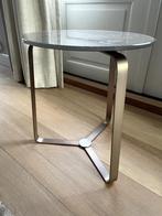 Bijzettafel Basket in brons met glas van BAAN Meubelen, Minder dan 55 cm, Rond, Nieuw, Glas