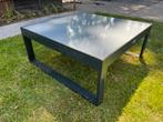Vinci salontafel aluminium, Ophalen of Verzenden, Zo goed als nieuw, Rechthoekig, Aluminium