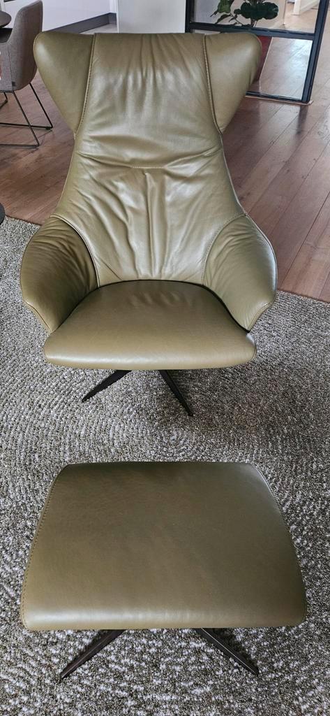 Gealux Eton relaxfauteuil en hocker, Huis en Inrichting, Fauteuils, 50 tot 75 cm, 75 tot 100 cm, Ophalen