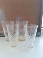 4 mooie crystal glazen, Verzamelen, Glas en Borrelglaasjes, Ophalen, Zo goed als nieuw, Overige typen